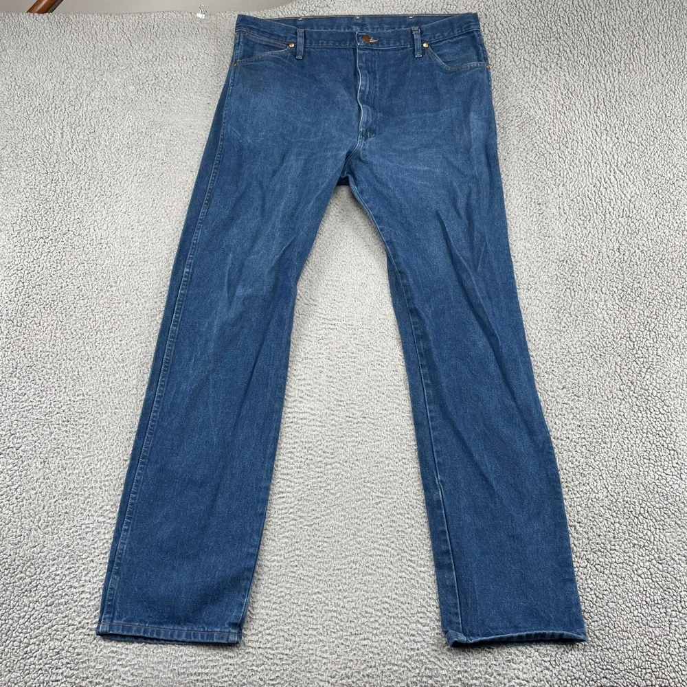 Wrangler Jeans Mens 40x36 Blue Cowboy Cut 13MWZPW Original Fit Straight Leg